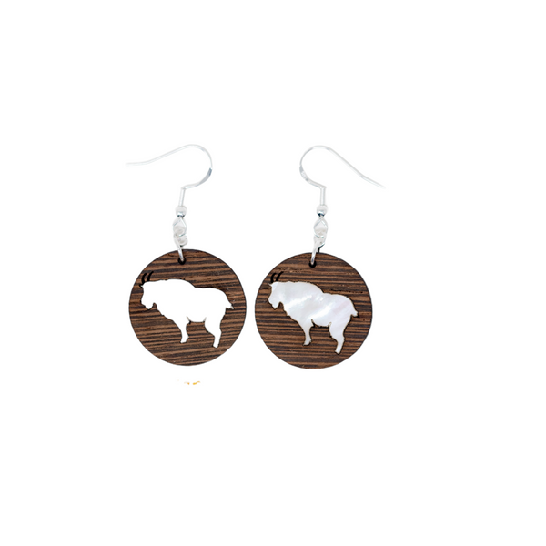 Round Mountain Goat Earrings