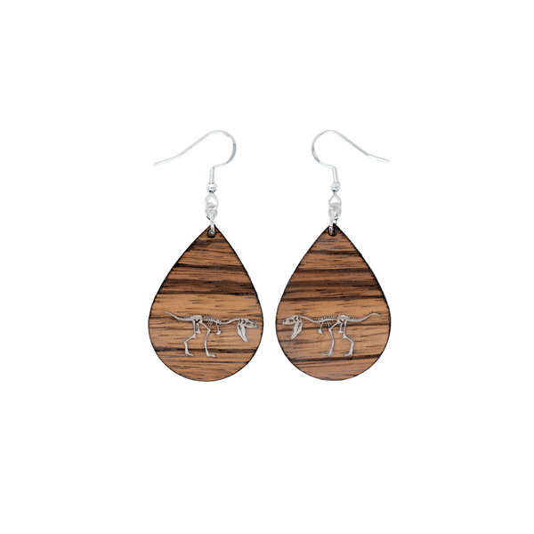 Dinosaur Skeleton Earrings