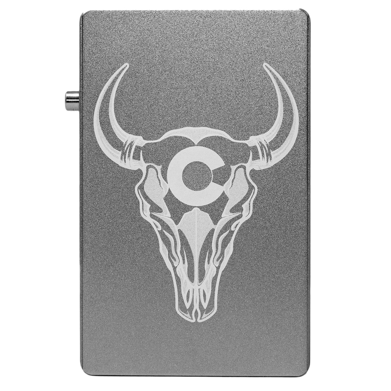 Metal Magnetic Wallet Eric's Bison Skull