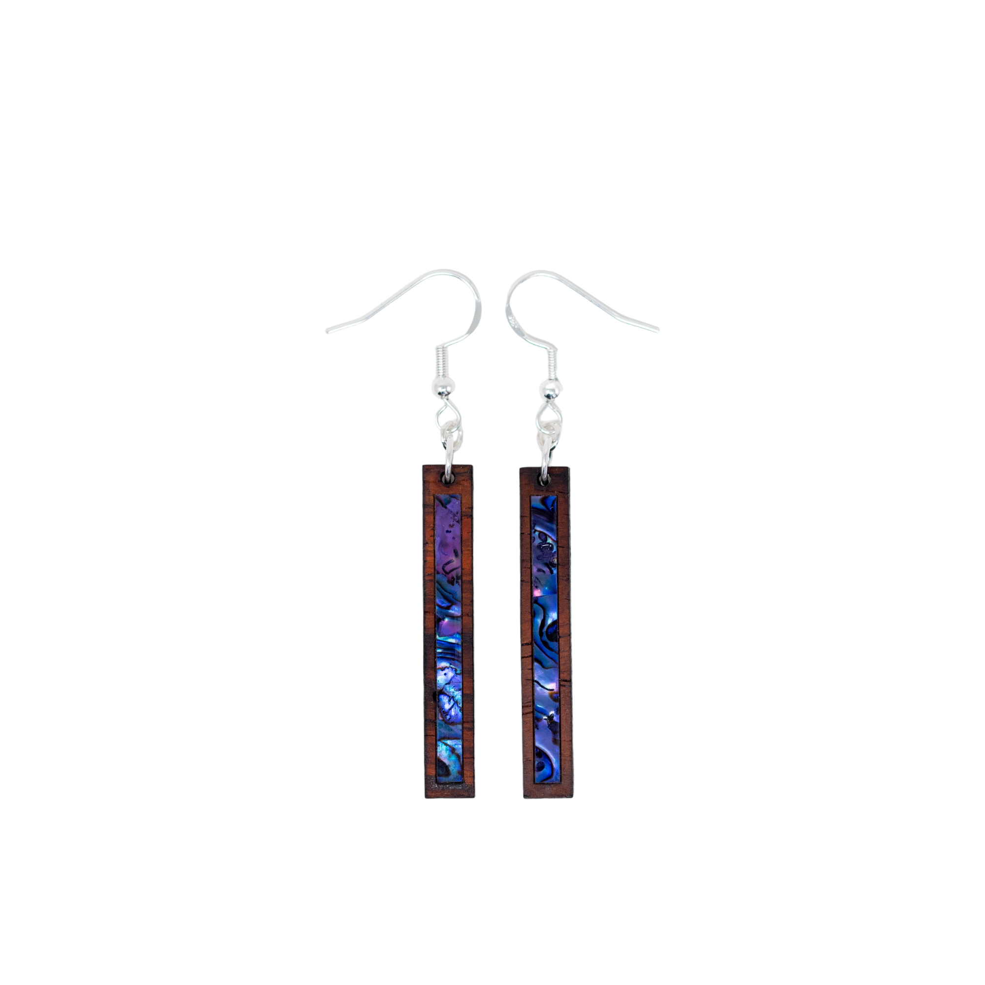 Rectangle Earrings Cocobolo