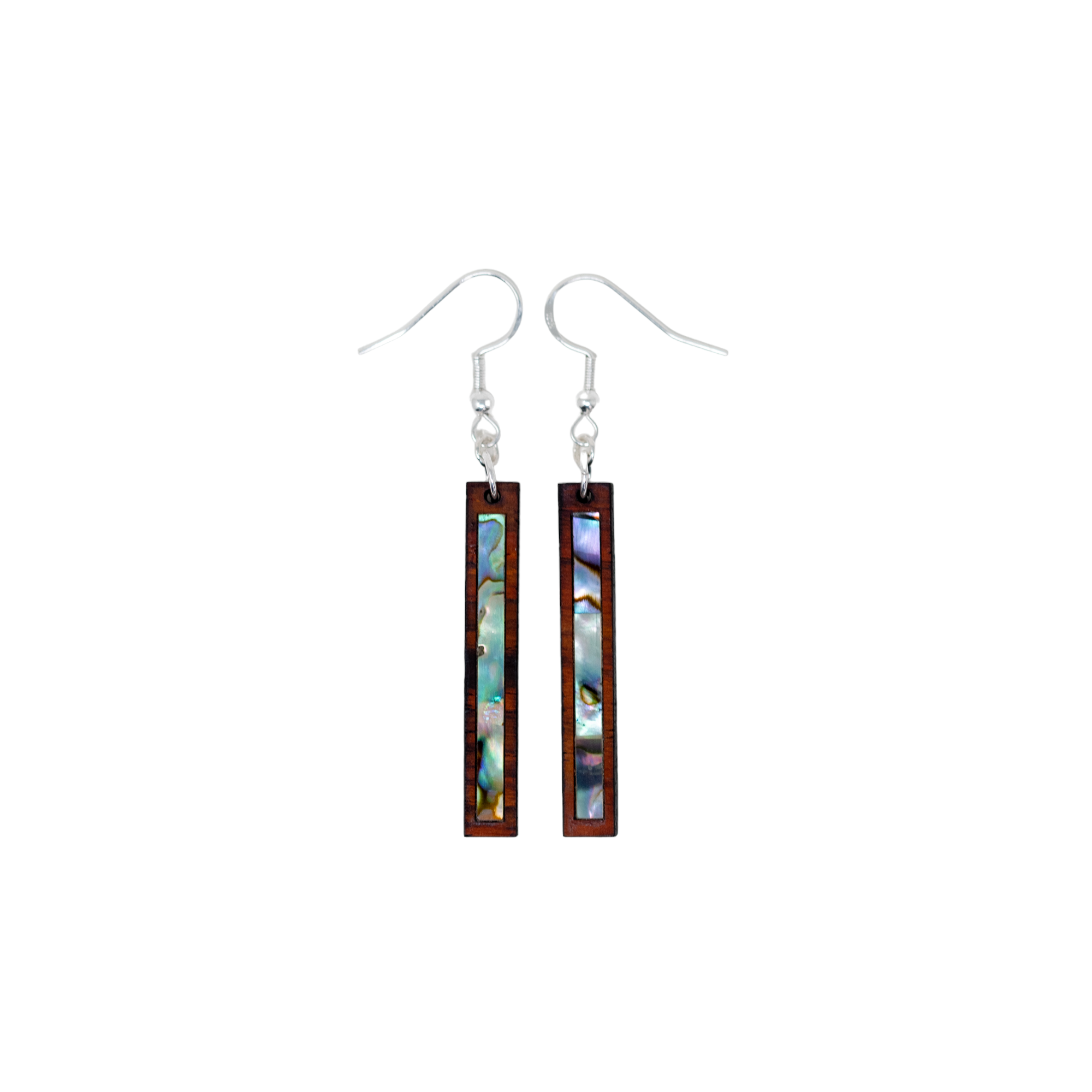 Rectangle Earrings Cocobolo